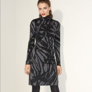 Tory Burch Interlock silk mock neck dress